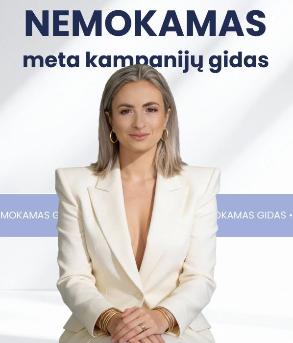 Meta reklamos kampanijų tikslų gido PDF viršelis